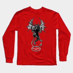 Cute Vingage Devil: Winter Tempest Books Logo, White Letters T-Shirt Long Sleeve T-Shirt